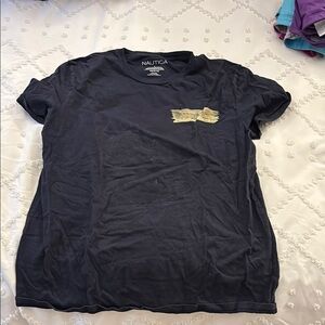 Nautica Black Crew Neck Tee
